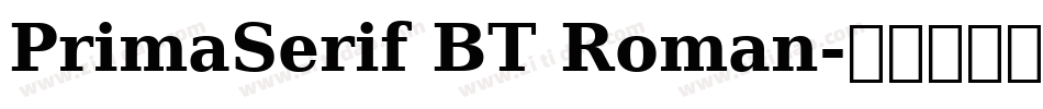 PrimaSerif BT Roman字体转换